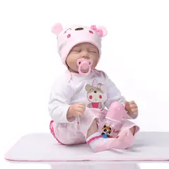 CASA NEW - Muñeca bebe reborn vinilo de silicona juguetes para 55cm