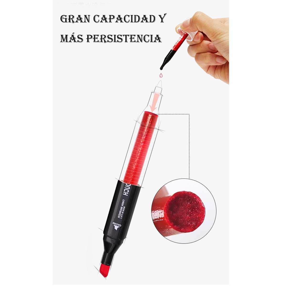 CASA NEW - Kit 60 Lápices Marcadores de Doble Punta