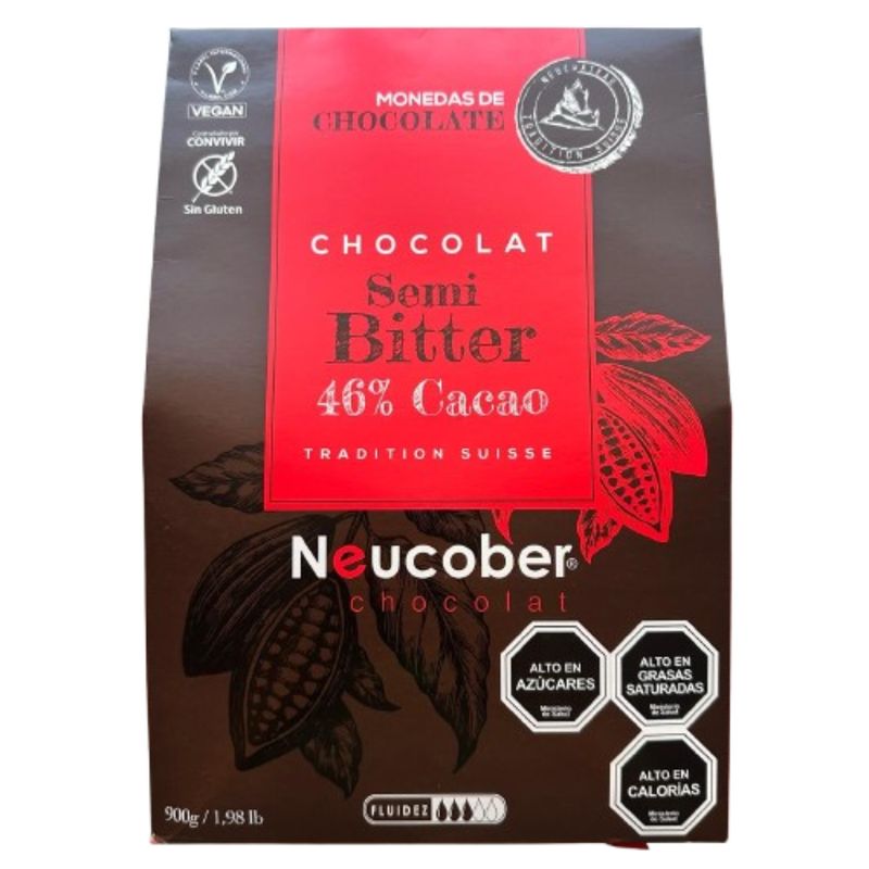 GENERICO - Monedas Chocolate Semibitter 46% Cacao Neucober