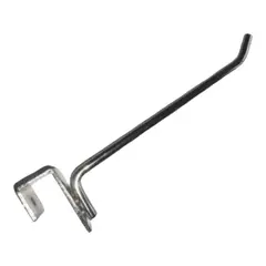 GENERICO - Pack 50 Ganchos Exhibidor De Barra Metal Cromado 20cm