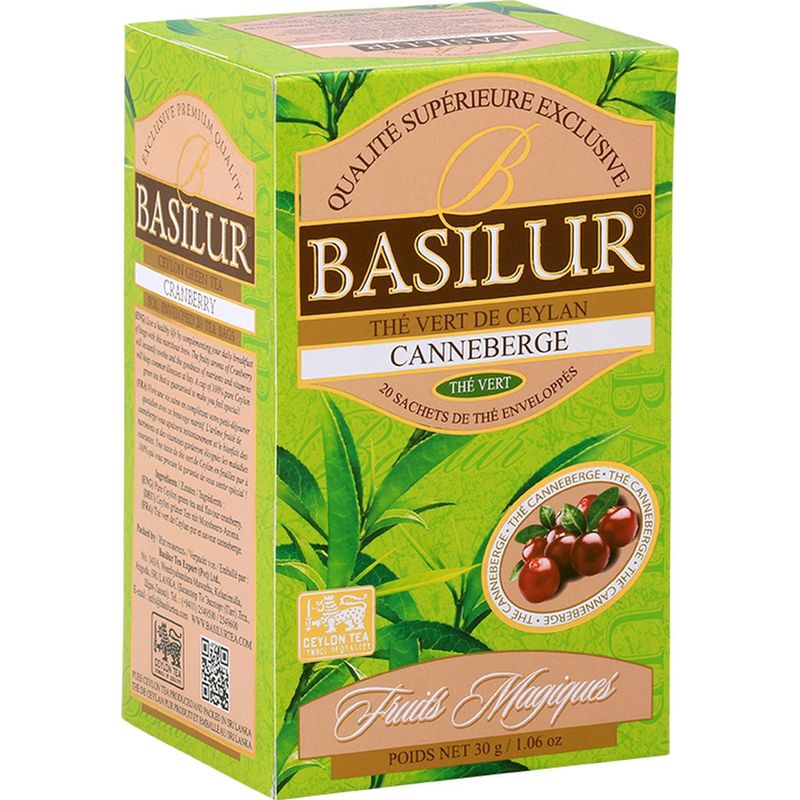 BASILUR - THE VERT DE CEYLAN CANNEBERGE 25S BASILUR
