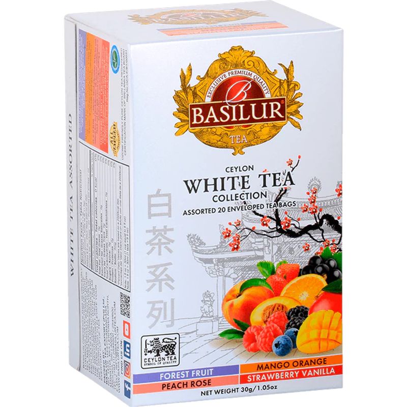 BASILUR - TEA CEYLON WHITE TEA  20S BASILUR