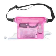 GENERICO - Banano impermeable sumergible para viajes ajustable fucsia