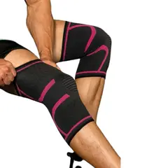 GENERICO - Rodillera deportiva compresión X2 fucsia - S