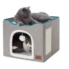 GENERICO - Cama Casa Iglu Para Mascotas Gato Y Perro Pequeño