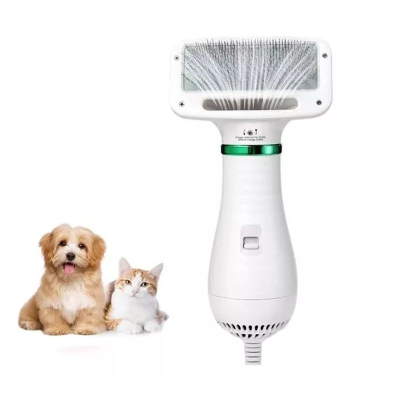 GENERICO - Peine Secador Cepillo Pelo Perro Gato Mascota 2 En 1