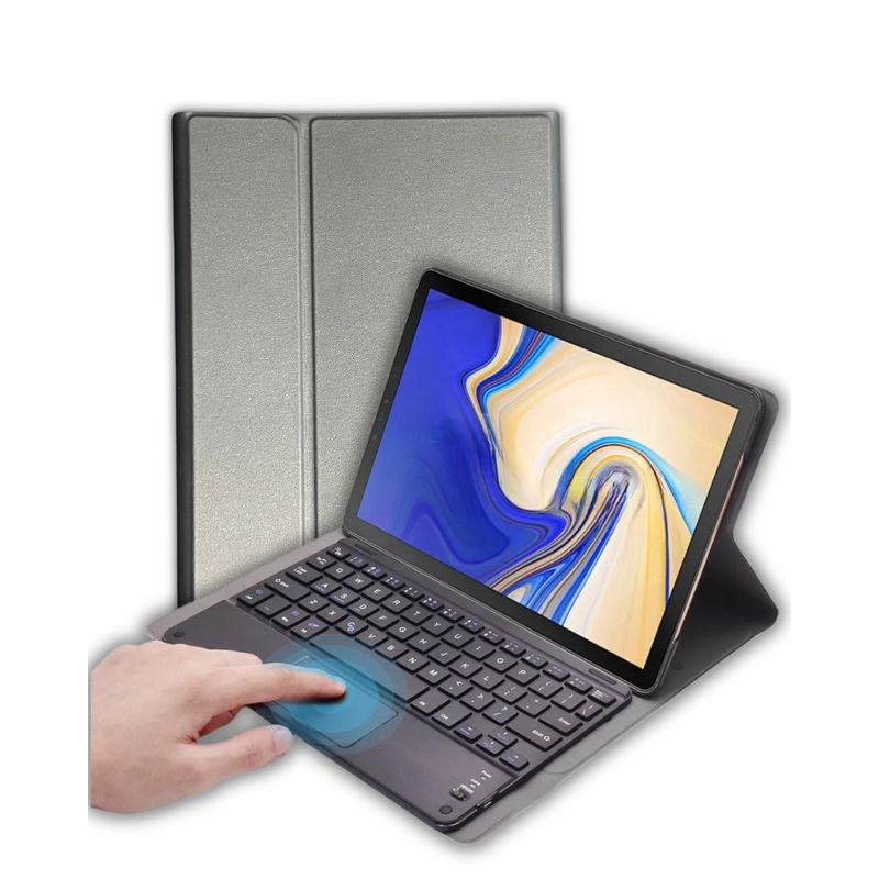 GENERICO - Funda Para Samsung A9 Plus 11 + Teclado Touchpad Español - Negro