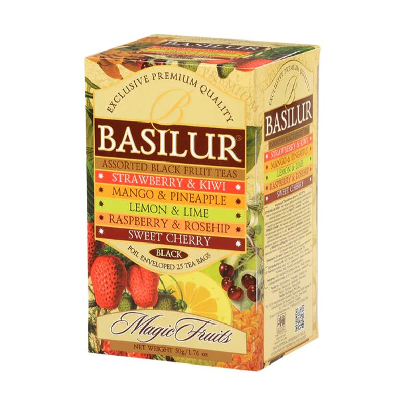 BASILUR - ASSORTED BLACK FRUIT TEAS 25S BASILUR