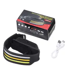 GENERICO - Linterna Faro Frontal Led Cintillo Recargable 3 Modos De Luz