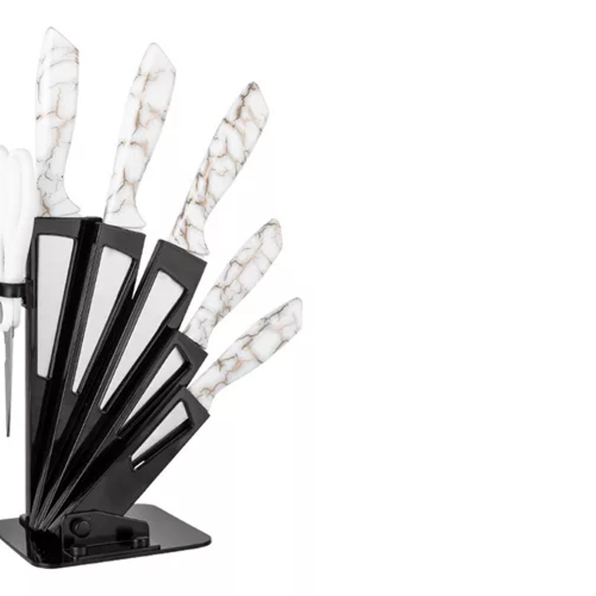 GENERICO - Set De Cuchillos De Cocina 7 Piezas Diseño Elegance Marble