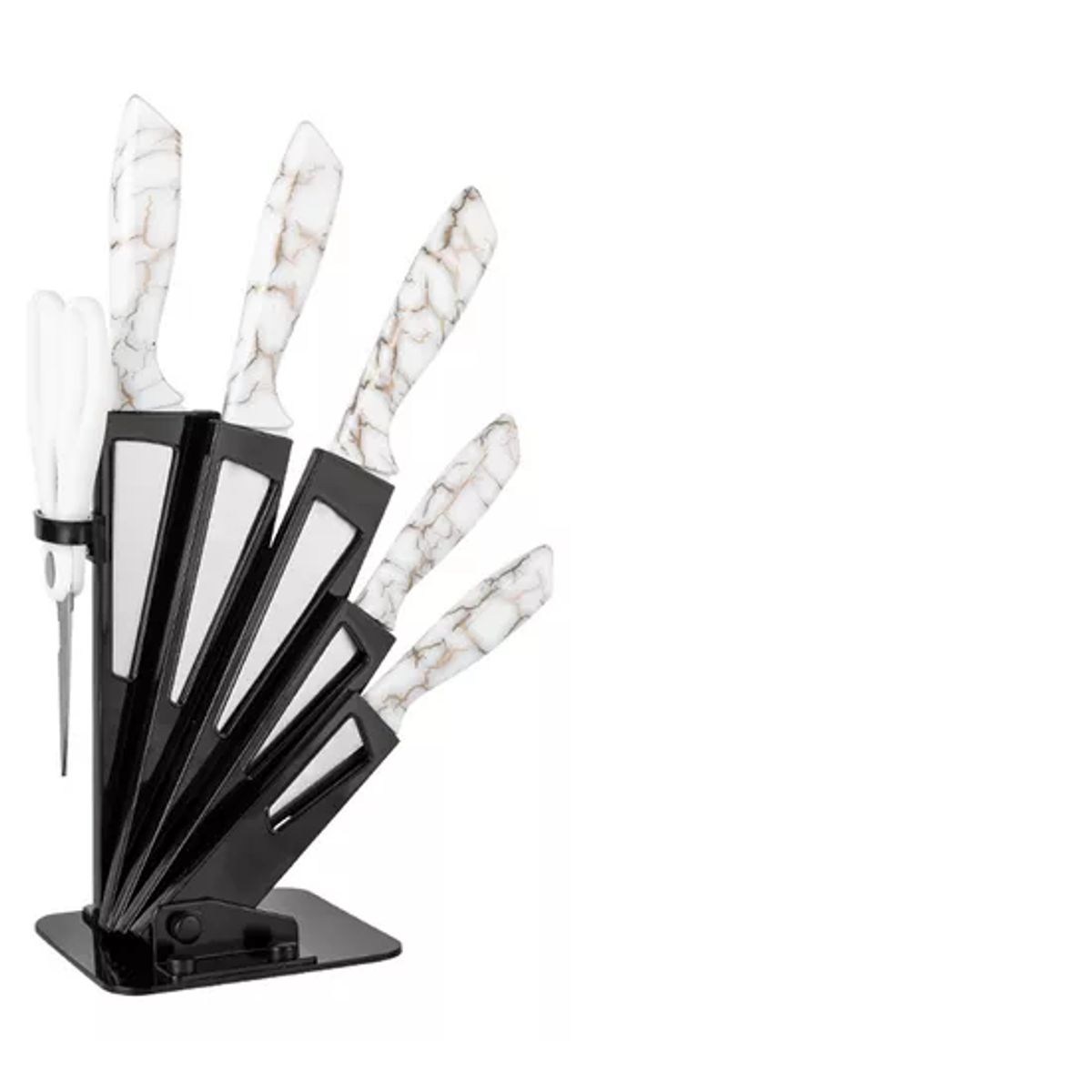 GENERICO - Set De Cuchillos De Cocina 7 Piezas Diseño Elegance Marble