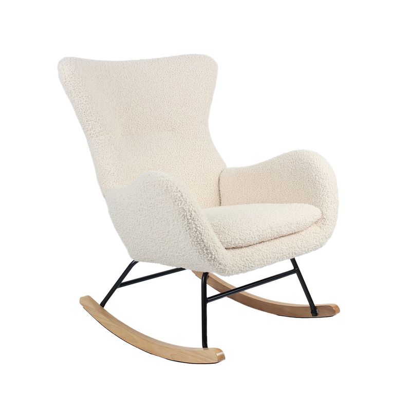RELAN - Sitial Mecedora Sherpa Relan Tavia Silla Individual Beige