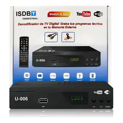 GENERICO - Decodificador TV Digital ISDB-T U-006 con Alta Definición