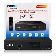 GENERICO - Decodificador Digital Full HD 1080p ISDB-T U-006