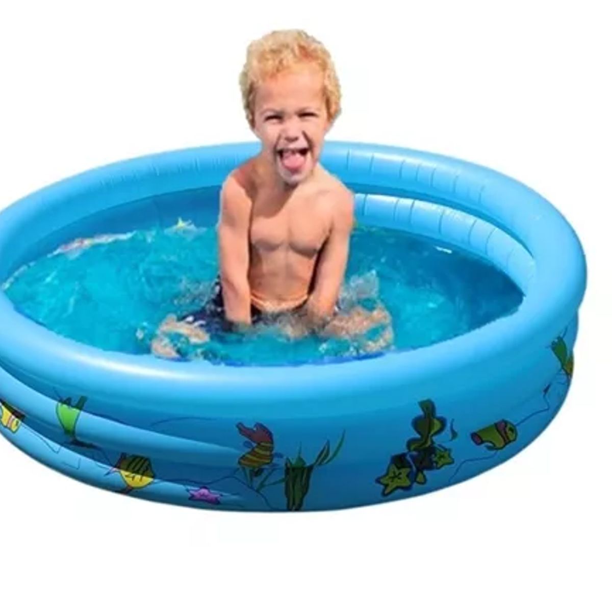 GENERICO - Piscina Inflable Plástico Bebe 3 Anillos 80 X 35 Cms Verano