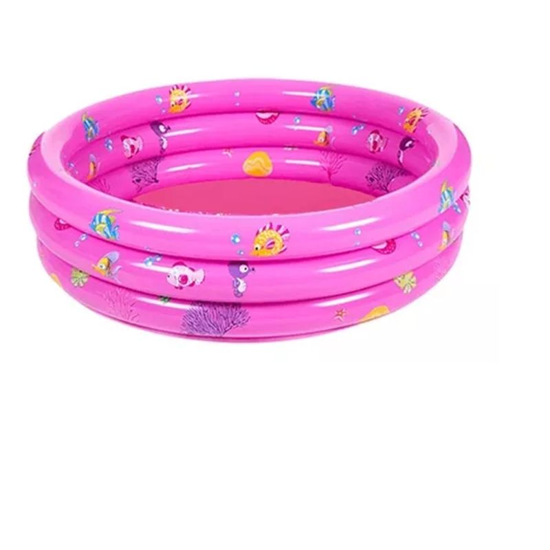 GENERICO - Piscina Inflable Plástico Bebe 3 Anillos 80 X 35 Cms Verano
