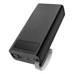 GENERICO - Power Bank 30000mAh con 3 Puertos y Pantalla LCD