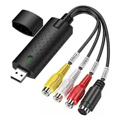 GENERICO - Capturadora de Video RCA a USB 20 para Grabación de Juegos