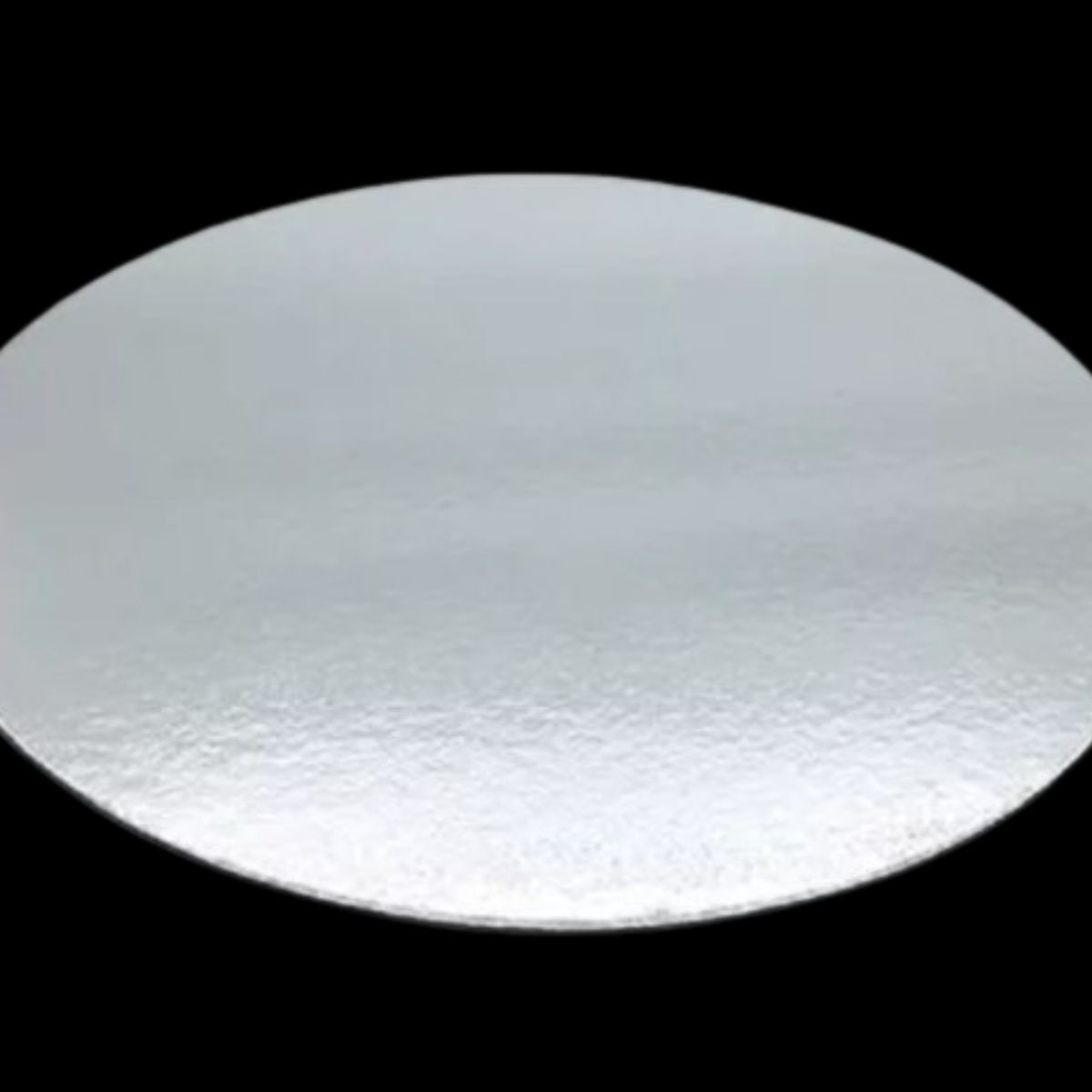 GENERICO - Pack 5 Bandeja Redonda Plateada 25 cm