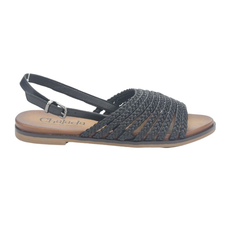 CHALADA - Sandalias Mujer Negro Casual Chalada Greca-61