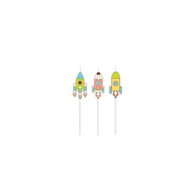 GENERICO - Velas De Cohetes 3pcs