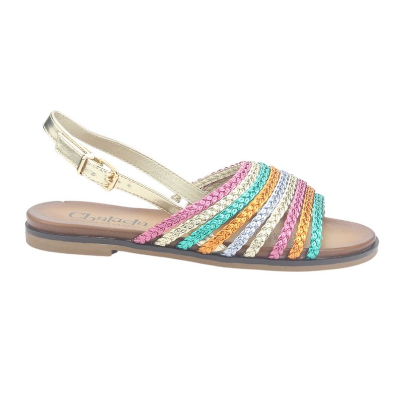 CHALADA - Sandalias Mujer Café Casual Chalada Greca-61