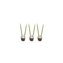 GENERICO - Velas Color Oro Con Glitter 6pcs
