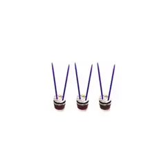 GENERICO - Velas Color Azul Con Glitter