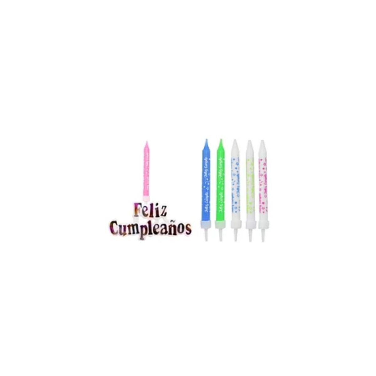 GENERICO - Velas Feliz Cumpleanos