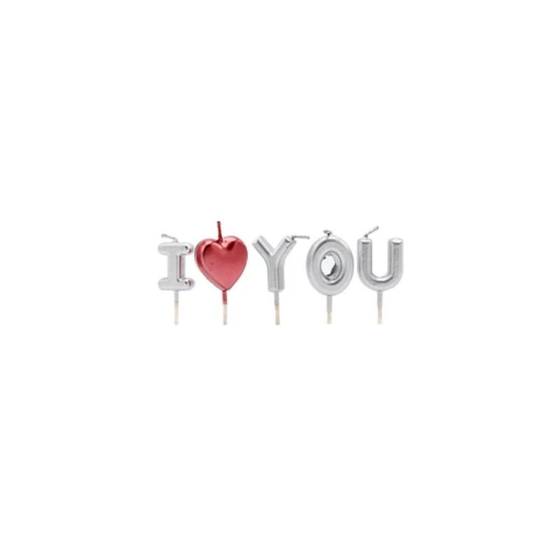 GENERICO - Vela i Love You Plata