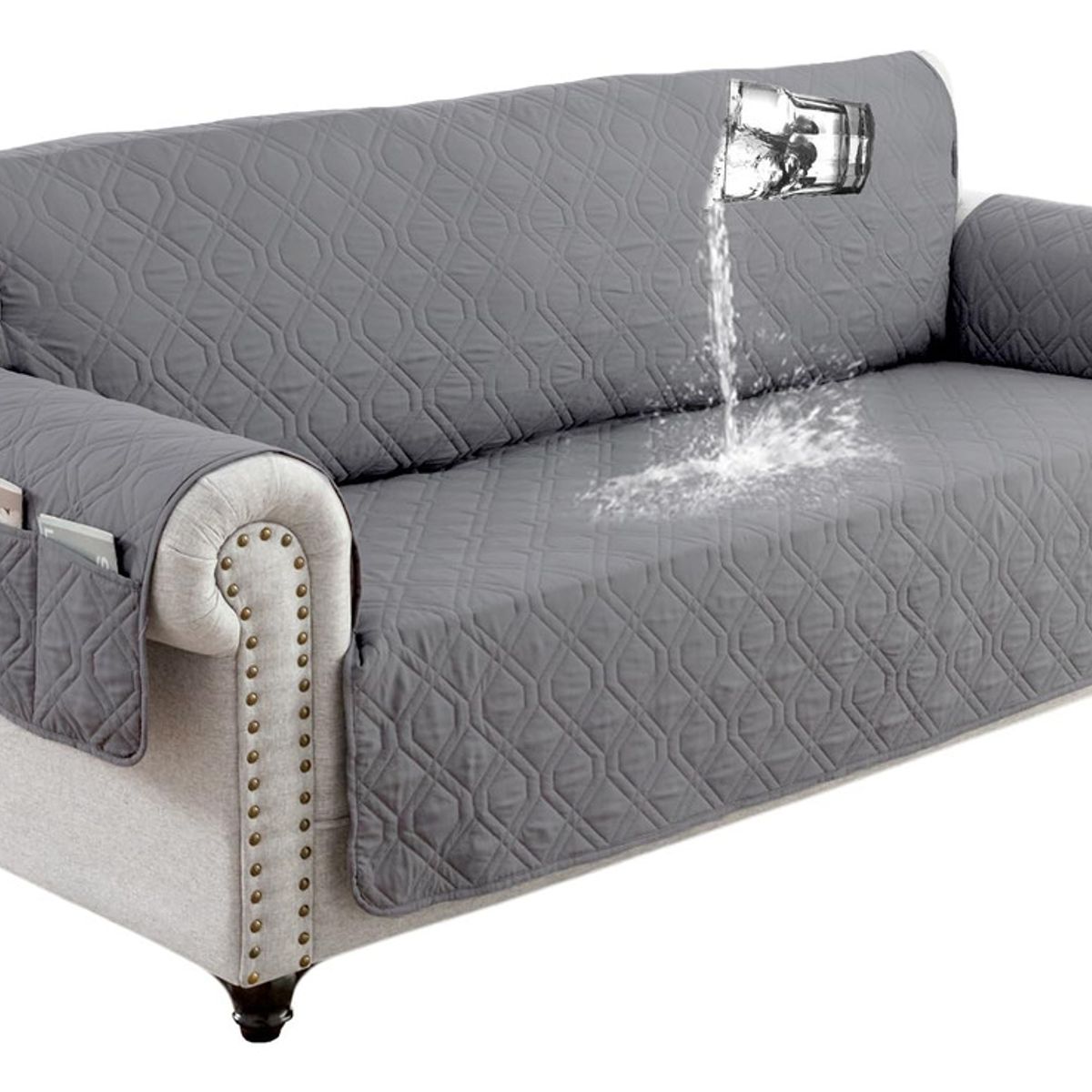 EVERSO - Fundas Cubre Sofa Sillon 3 Plazas Para Mascotas Reversible