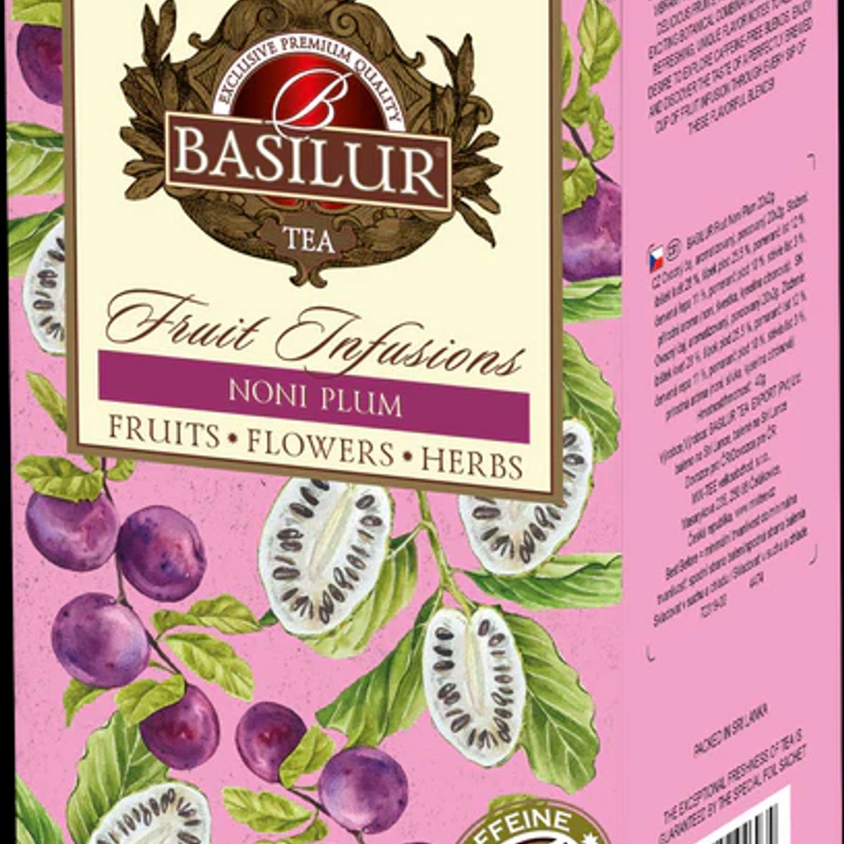 BASILUR - TEA FRUIT INFUSIONS NONI PLUM 20S BASILUR