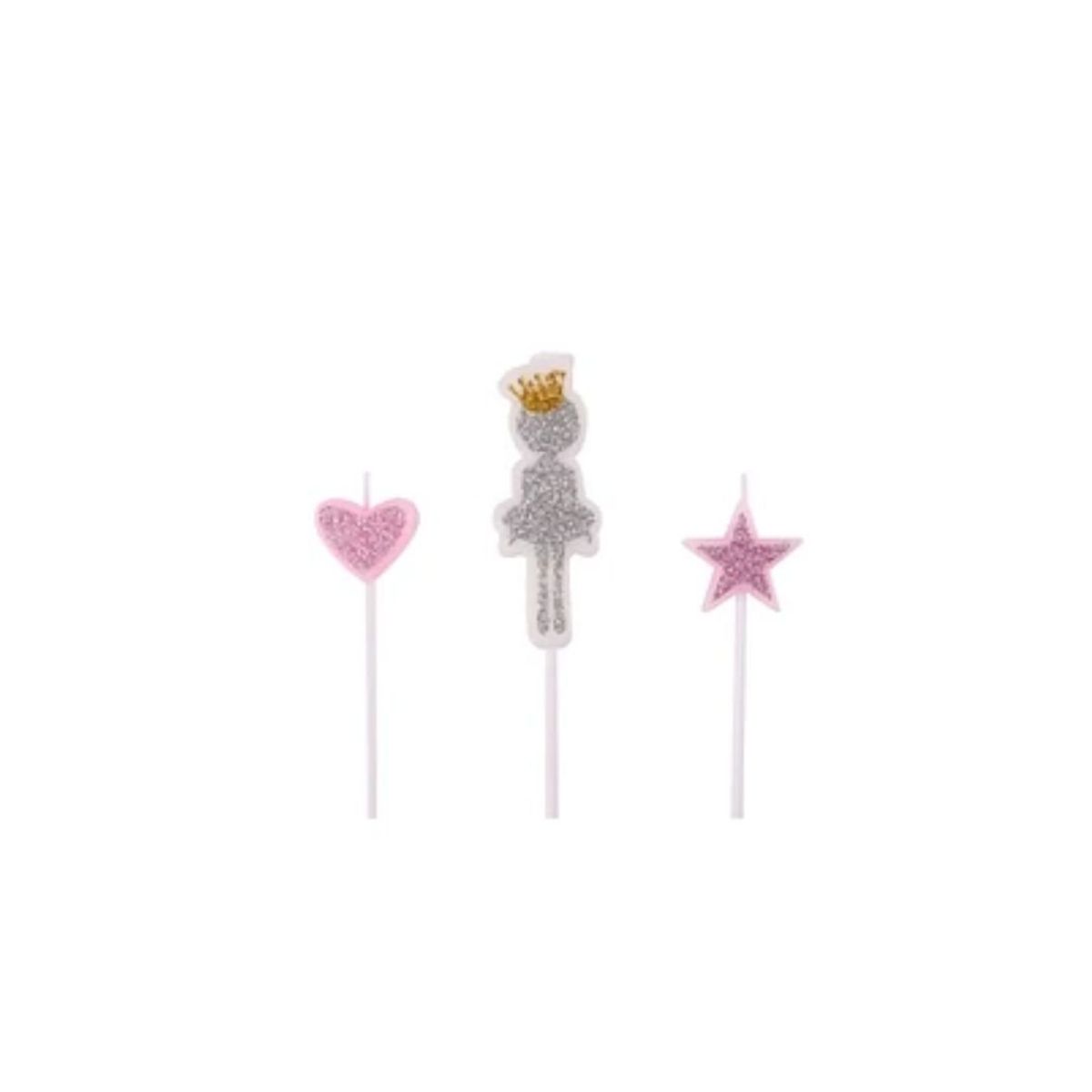GENERICO - Juego De Velas De Princesa Bailarina 3pcs 17cm Color