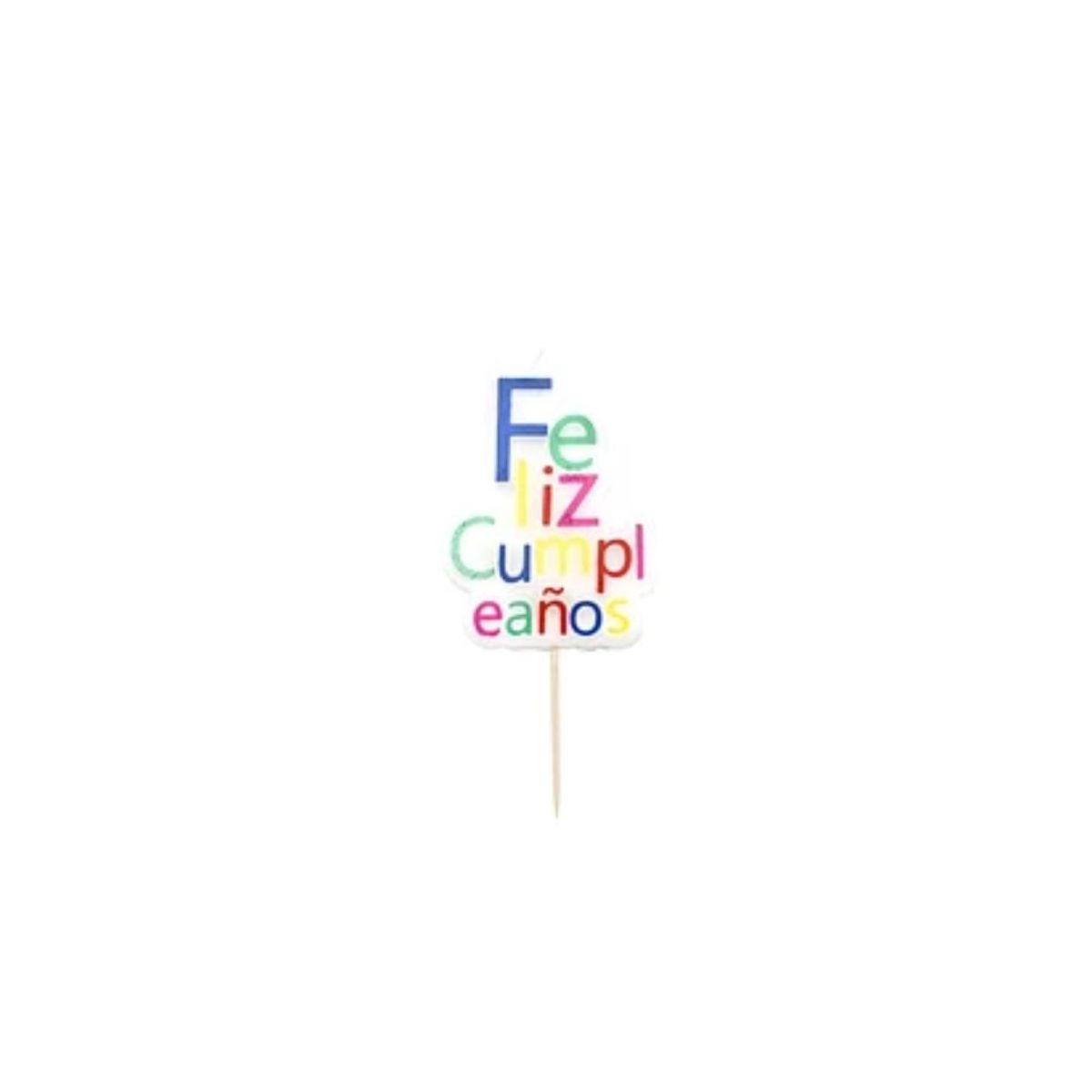GENERICO - Vela De Feliz Cumpleaños Colorida