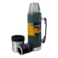 GENERICO - Termo de Acero Inoxidable 1000ml para Bebidas Calientes y Frías