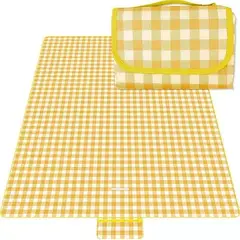 GENERICO - Alfombra Impermeable para Picnic 150x200 cm Diseño Cuadros