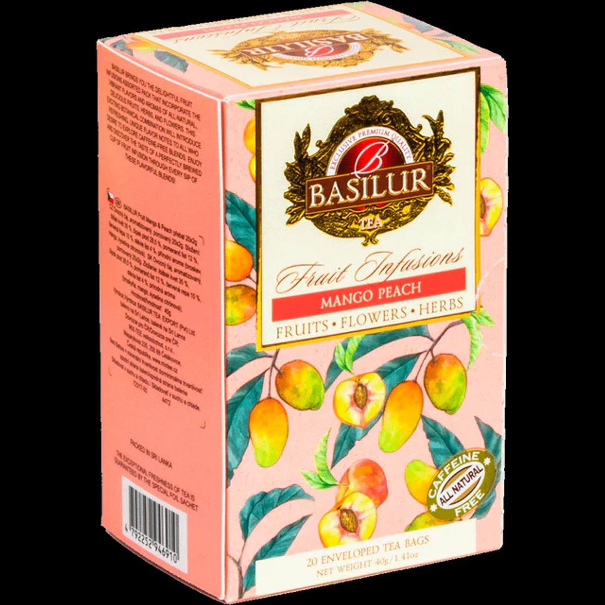 BASILUR - FRUIT INFUSIONS MANGO PEACH 20S BASILUR