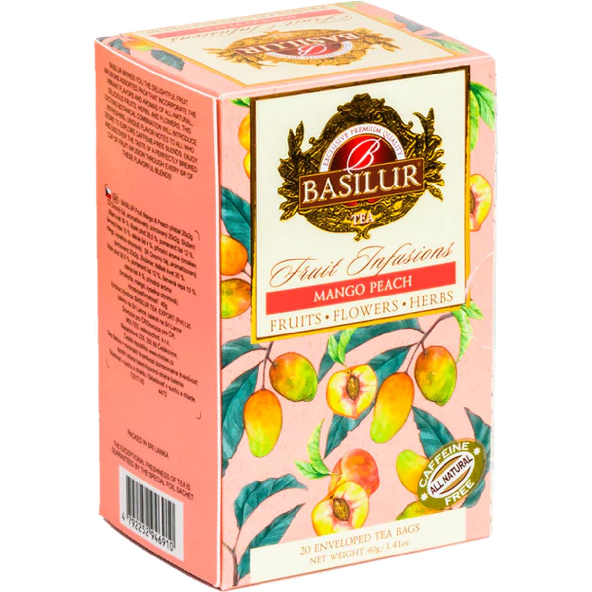 BASILUR - FRUIT INFUSIONS MANGO PEACH 20S BASILUR