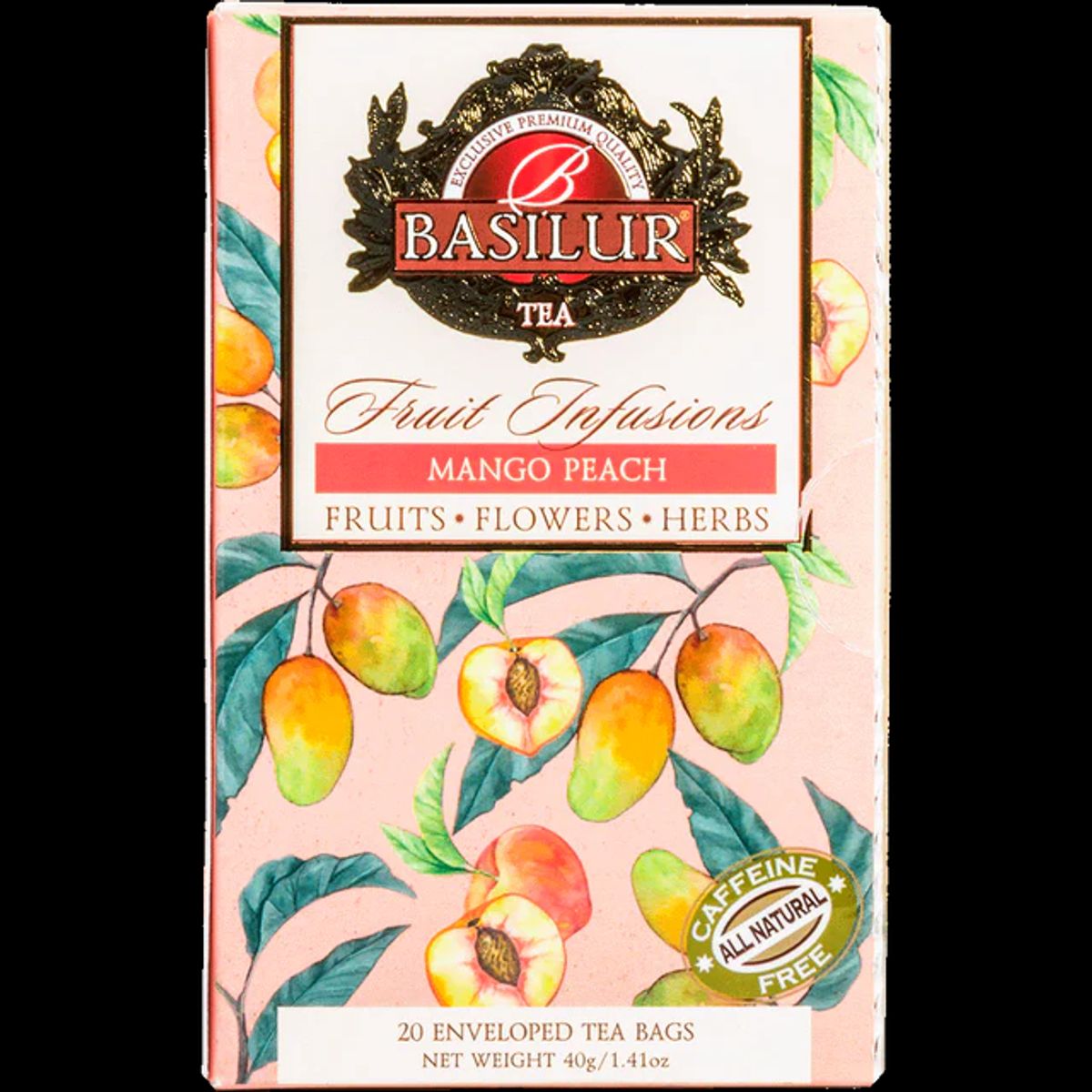 BASILUR - FRUIT INFUSIONS MANGO PEACH 20S BASILUR