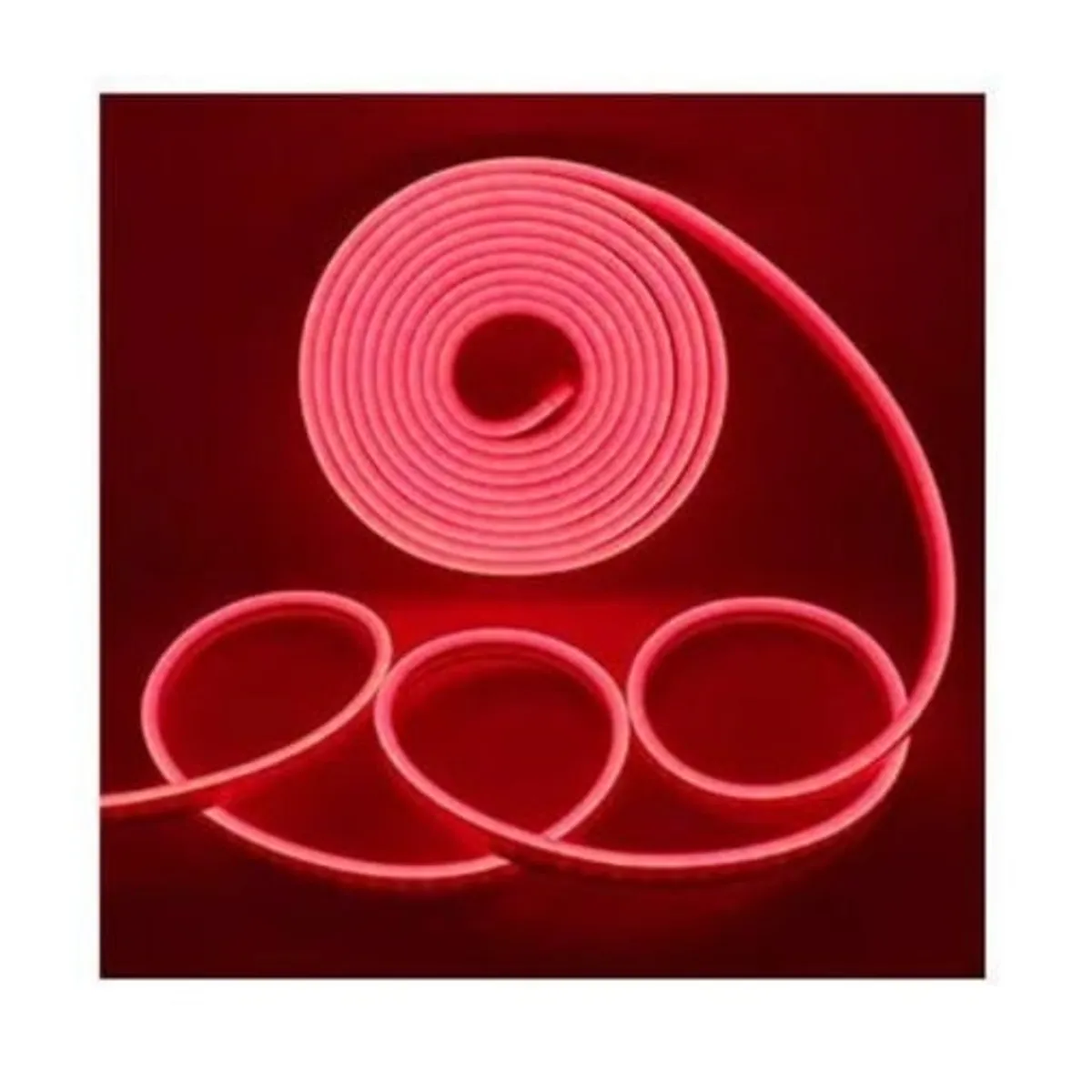 GENERICO - Cinta Led Tira Neon 5 Metros Tik Tok - Rojo