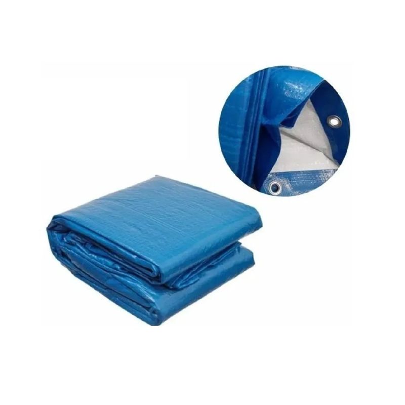 GENERICO - Lona Carpa Multiusos Impermeable Carga 6x8 Metros Azul