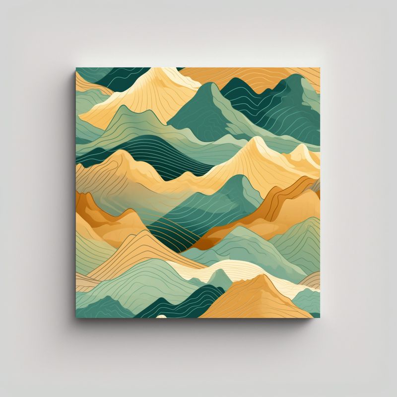 GENERICO - Pinturas Decorativas En Arte Inspirador Gama De 70x70 Cm
