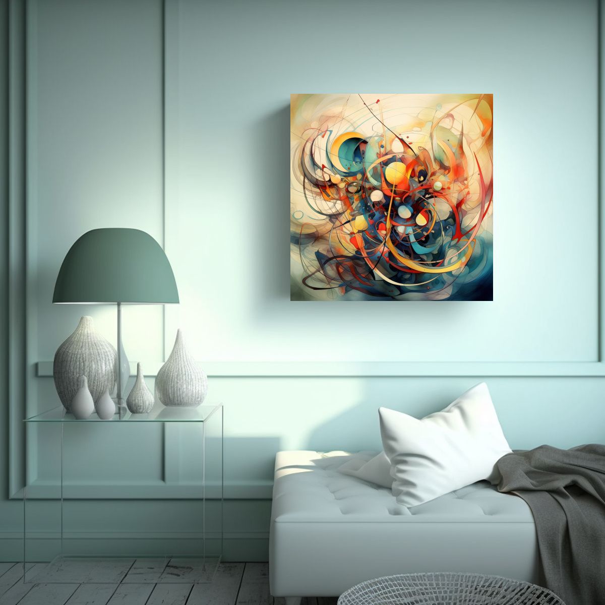 GENERICO - Pinturas Decorativas Abstractas Que Representan 50x50 Cm