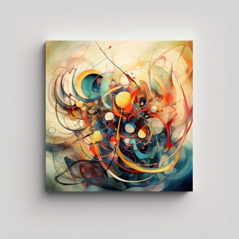 GENERICO - Pinturas Decorativas Abstractas Que Representan 60x60 Cm