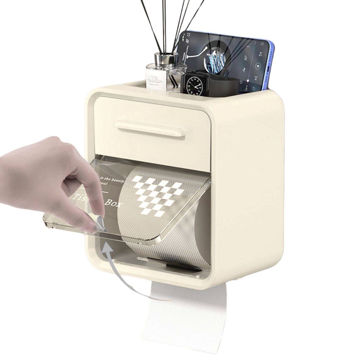 CRUSEC - Dispensador De Papel Higienico De Pared