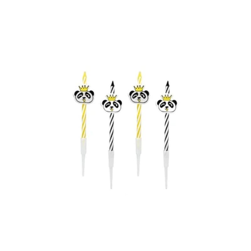 GENERICO - Velas Oso Panda 4pcs