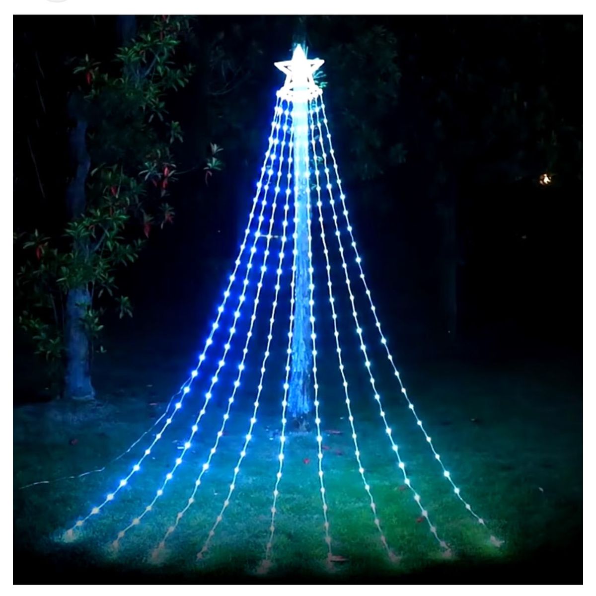 GENERICO - ARBOL NAVIDAD BLANCO CON CONTROL REMOTO 262-47