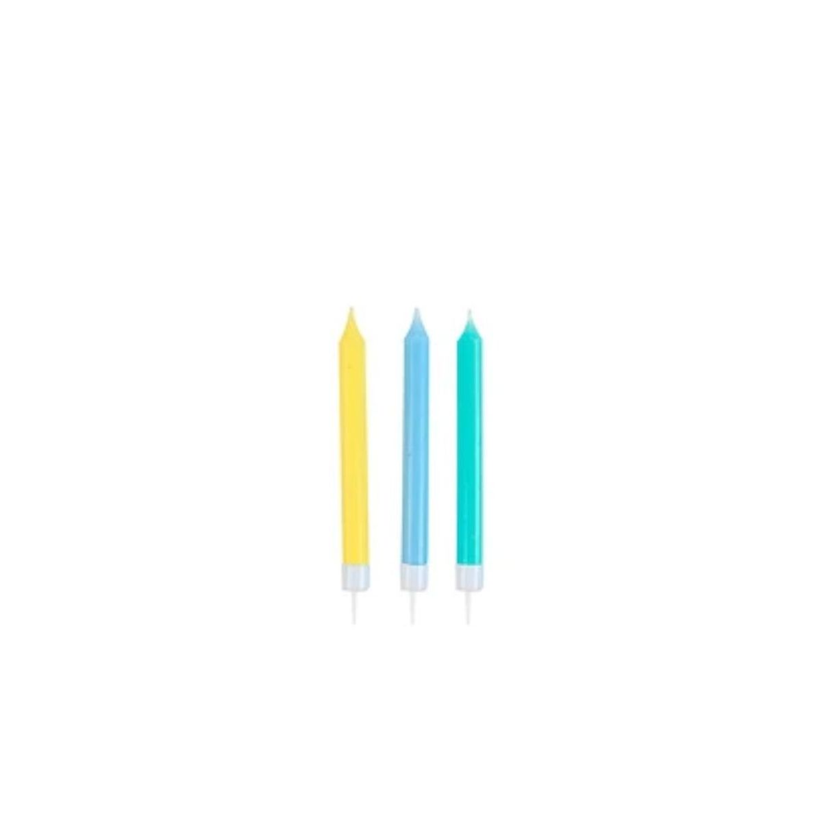 GENERICO - Set De Velas De Colores 6pcs 9cm