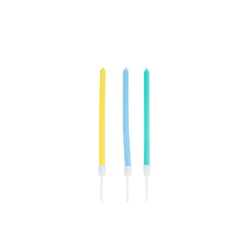GENERICO - Set De Velas De Colores 6pcs 20cm