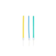 GENERICO - Set De Velas De Colores 6pcs 20cm